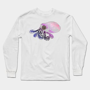 Genderfluid Flag Spotted Octopus Long Sleeve T-Shirt